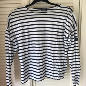 Saint James x J. Crew striped long sleeved t-shirt